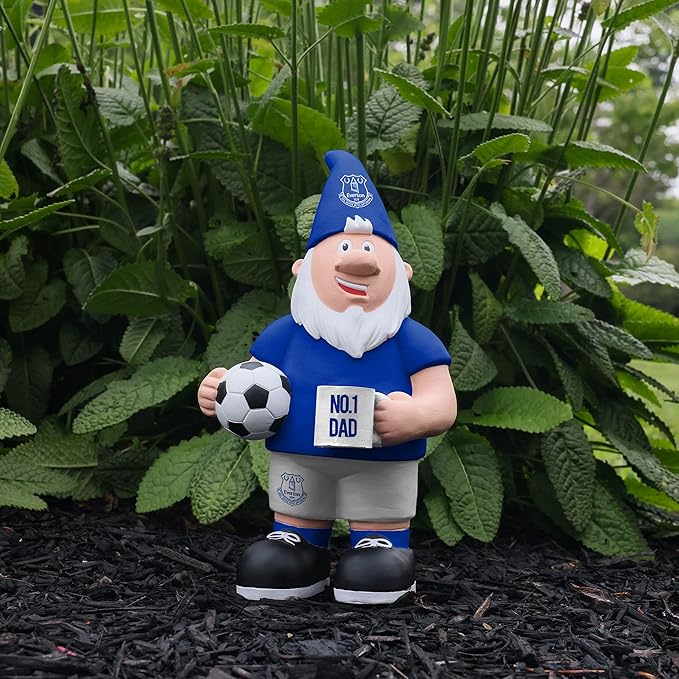 Football Dad Gnome 25cm Hand Painted Garden Statue Fan Gift