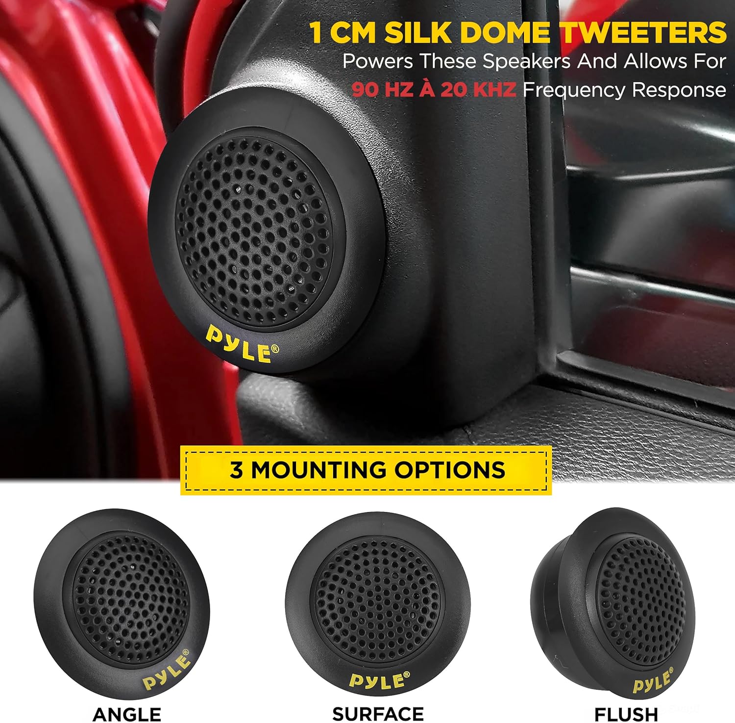 6.5 Inch Component Car Speakers 400W 2 Way High Performance Pair