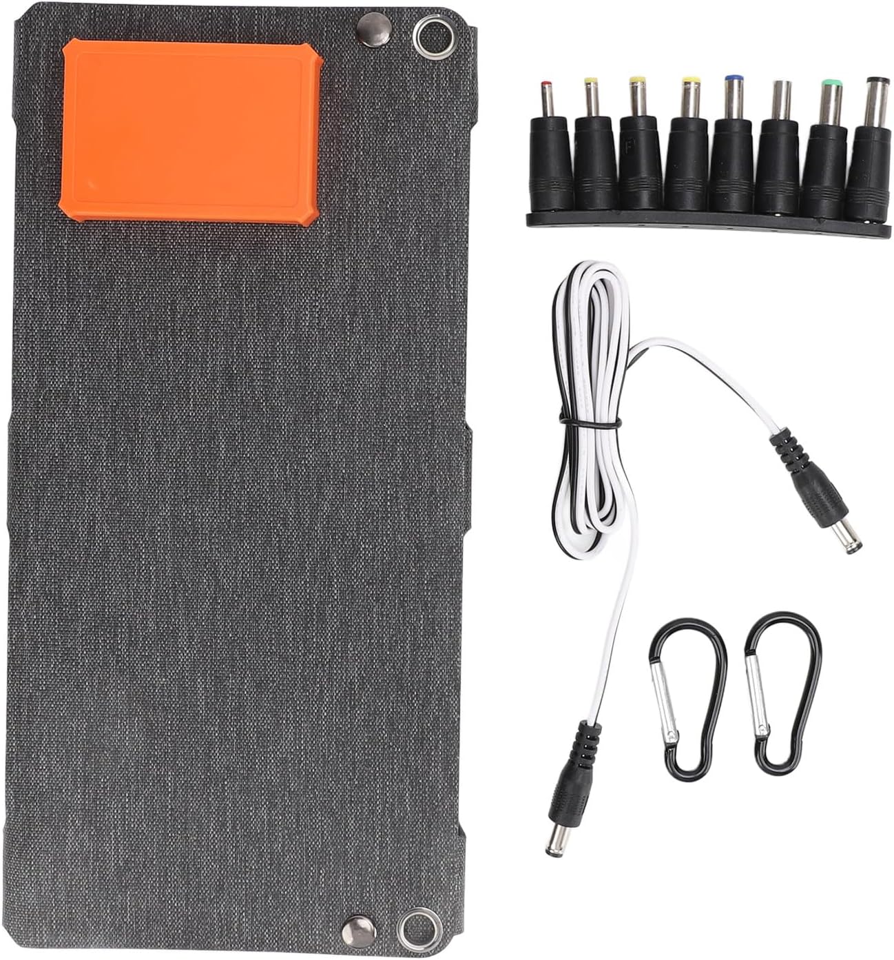 80W Foldable Solar Panel Charger Dual USB 12V Fast Charge