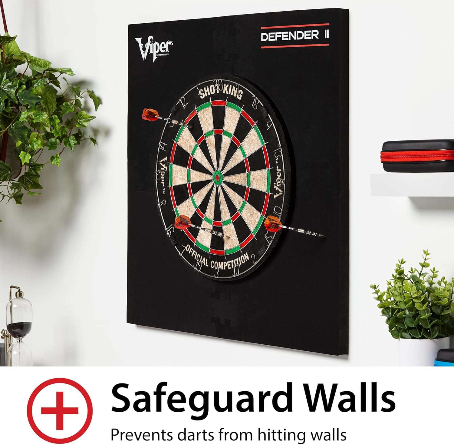 18in Dartboard Set Sisal Board Backboard 21 Darts Throw Line
