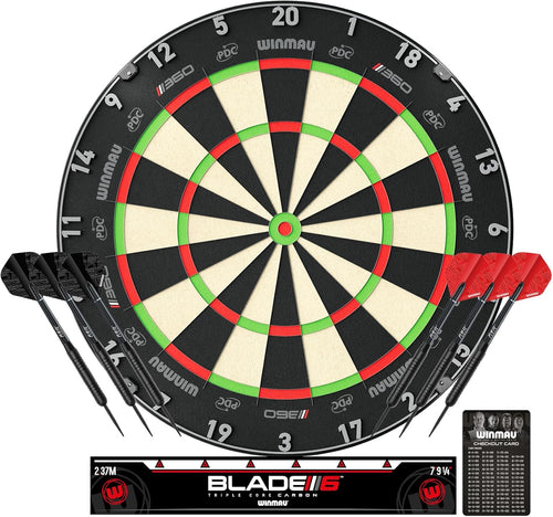 Pro Dart Board Triple Core Sisal Ultra Thin Wire Steel Tip Darts