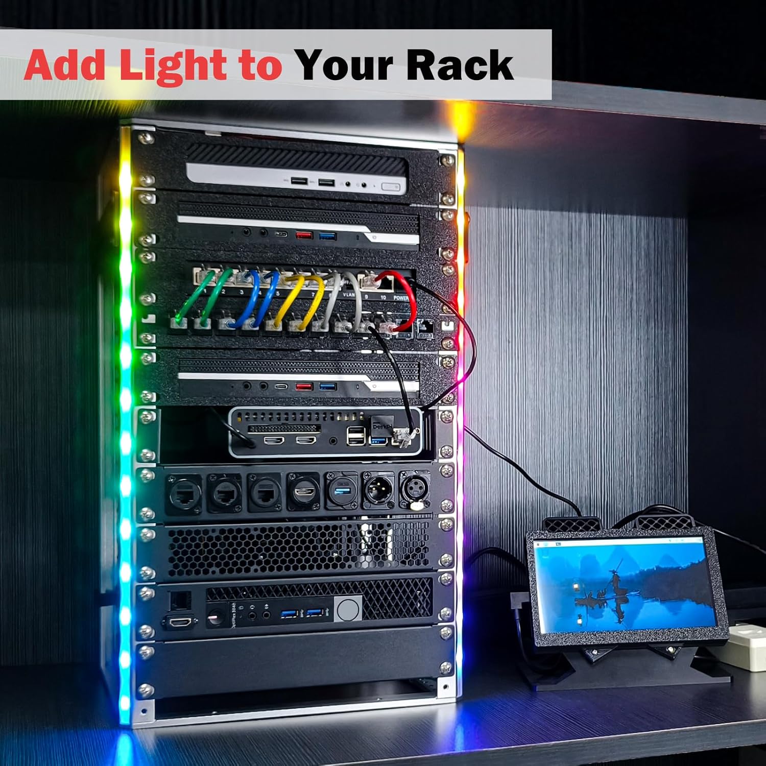 10U Open Frame Network Rack 10in Aluminium Server Rack
