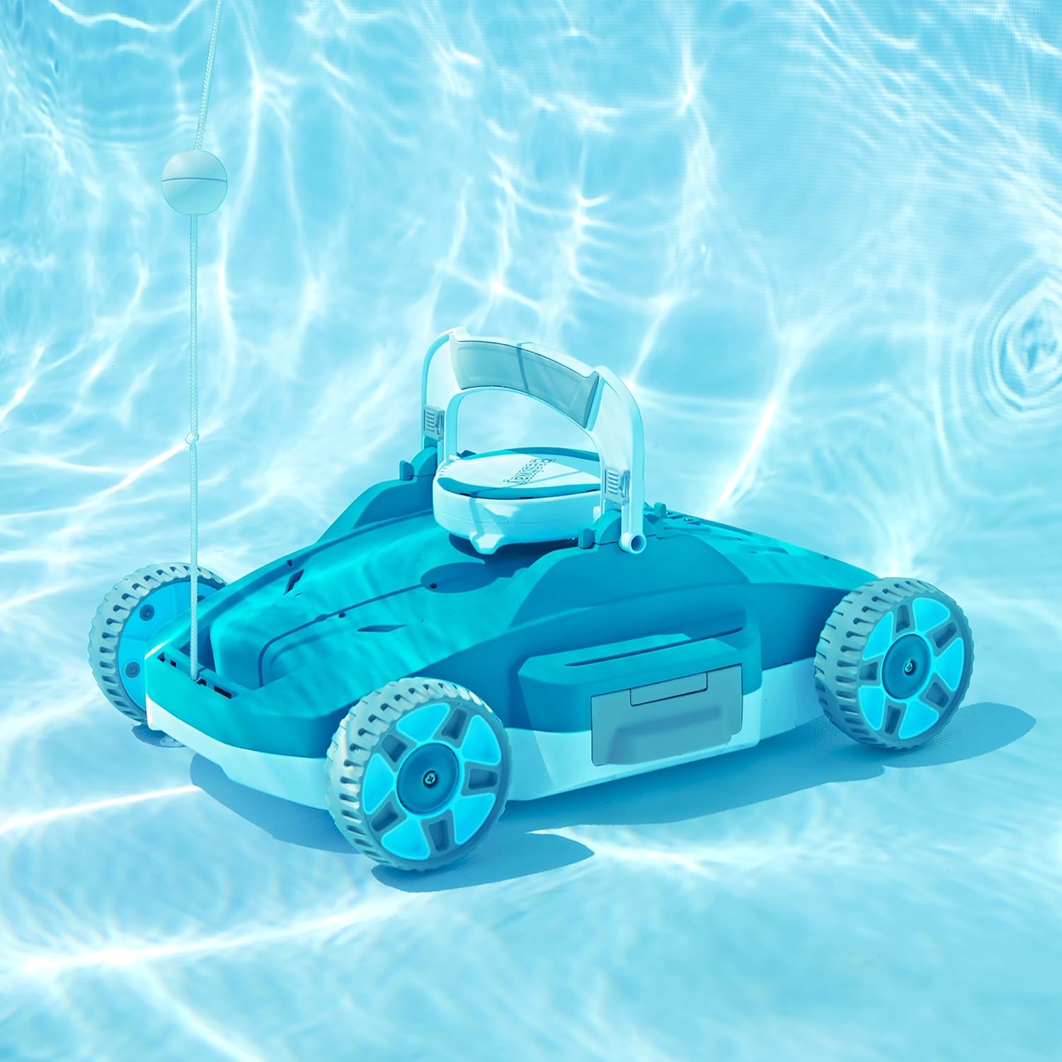 Robotic Pool Vacuum Cleaner Cordless Automatic Above Ground