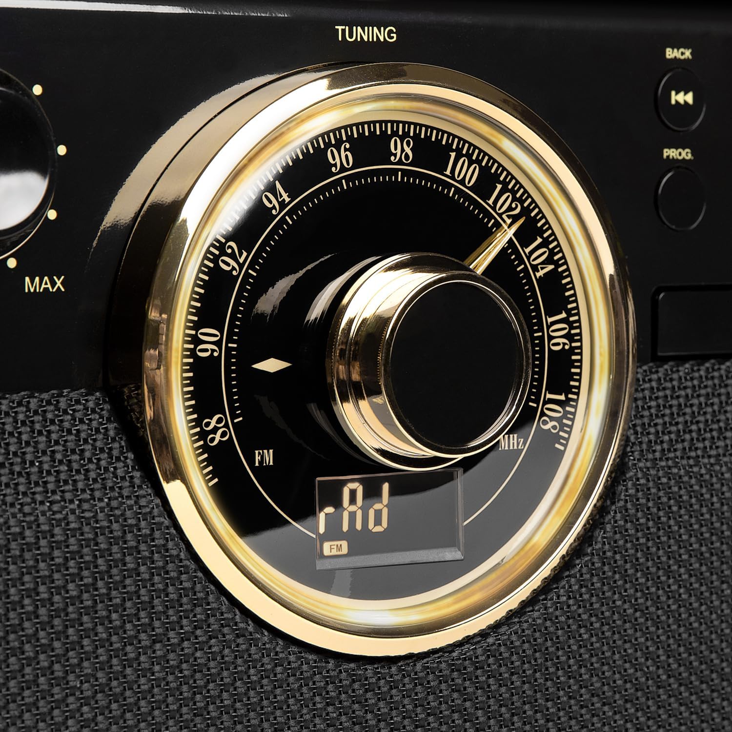 6 in 1 Wood Record Player Bluetooth CD Cassette Radio Espresso