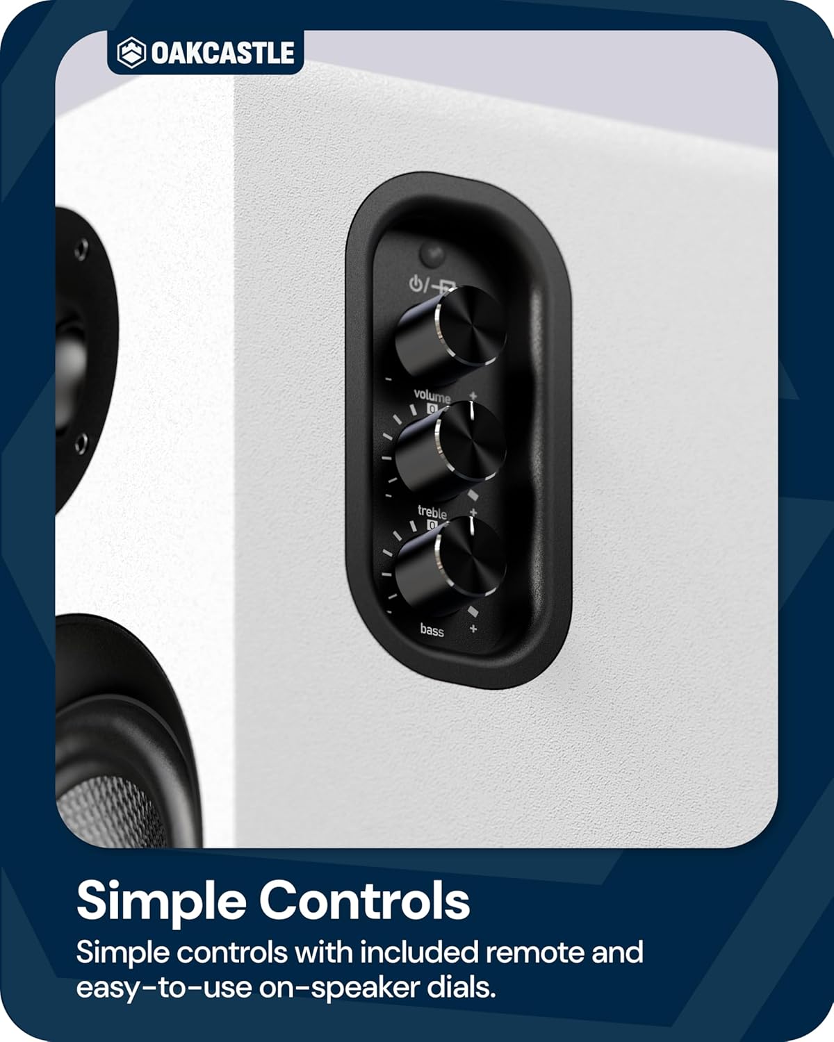 Active Bookshelf Speakers 60W Bluetooth 5.4 HDMI ARC USB