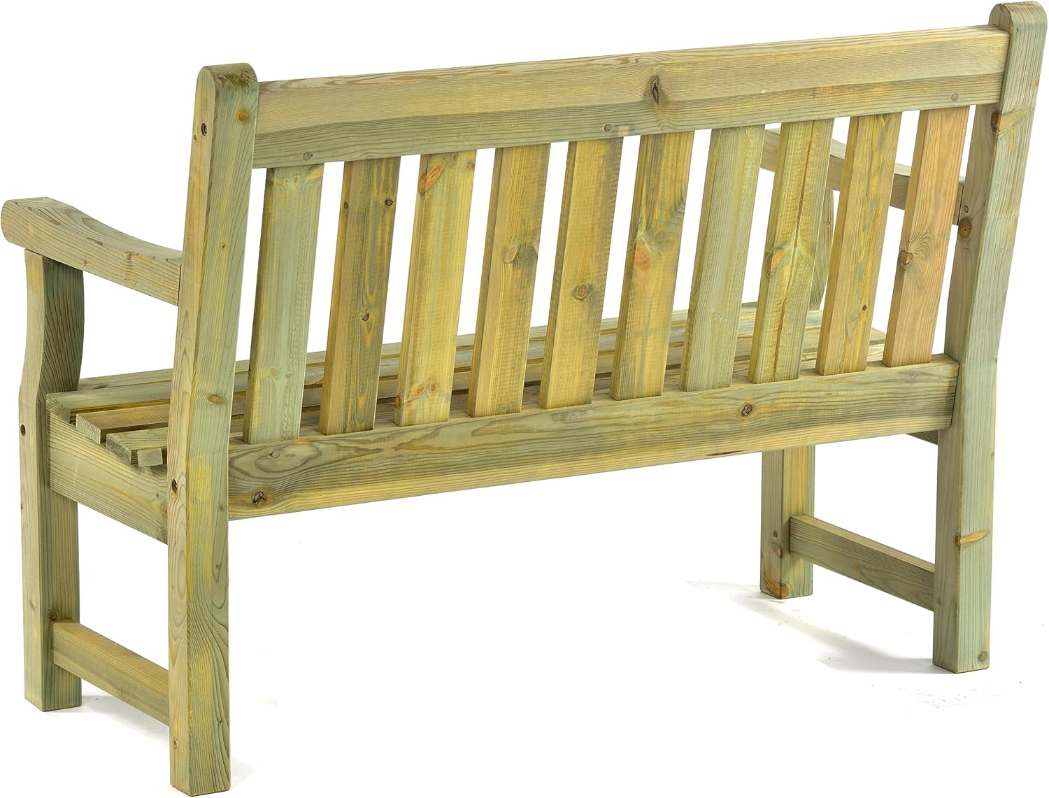 Wooden Garden Bench 120cm 2 Seater Pine Outdoor Patio Bench Seat