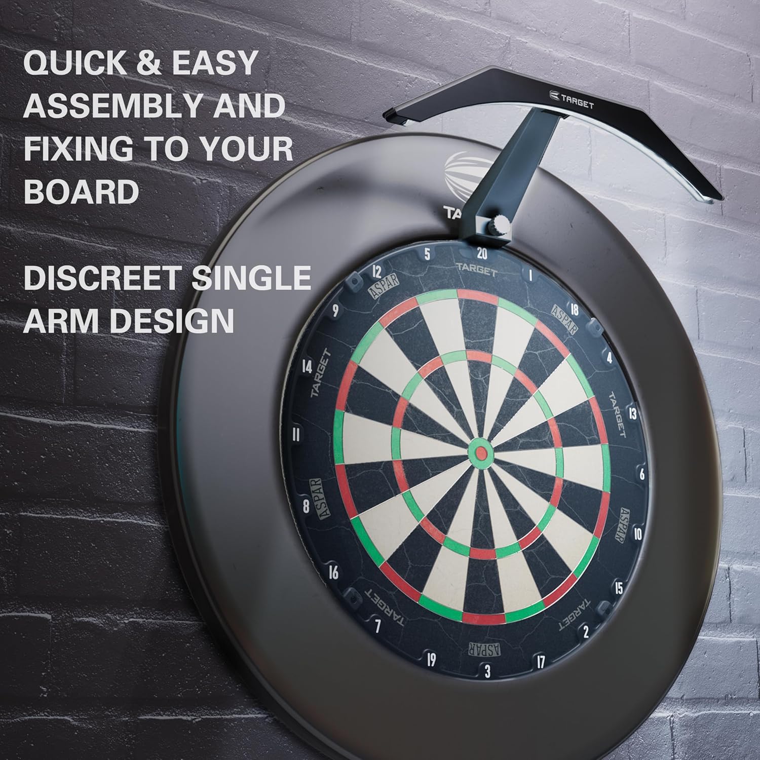 Dart Board LED Light Bright Clip On 3m Cable Universal Fit