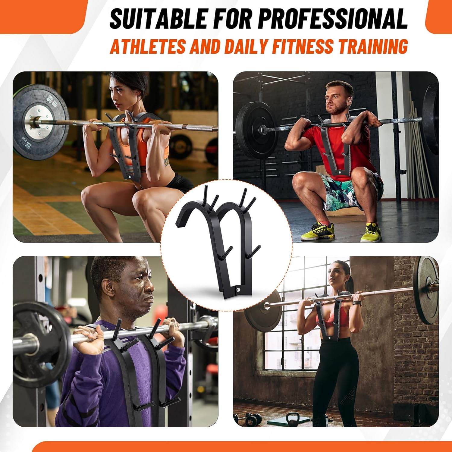 Front Squat Harness Weightlifting Shoulder Strap Zercher Squat Trainer