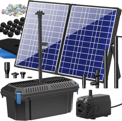 30W Solar Pond Filter Pump Kit 1200 L H Water Feature