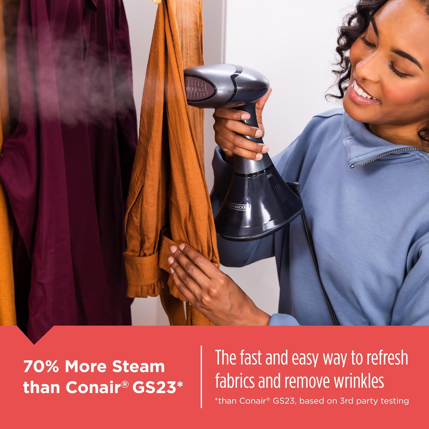 Handheld Garment Steamer 1500W Fast Heat Powerful Steam Iron