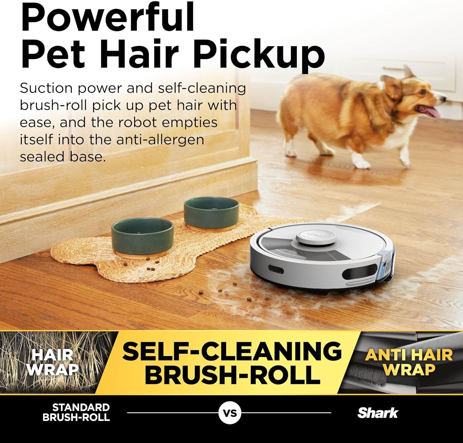 Robot Vacuum Mop Self Empty LiDAR Sonic Clean Pet Hair White