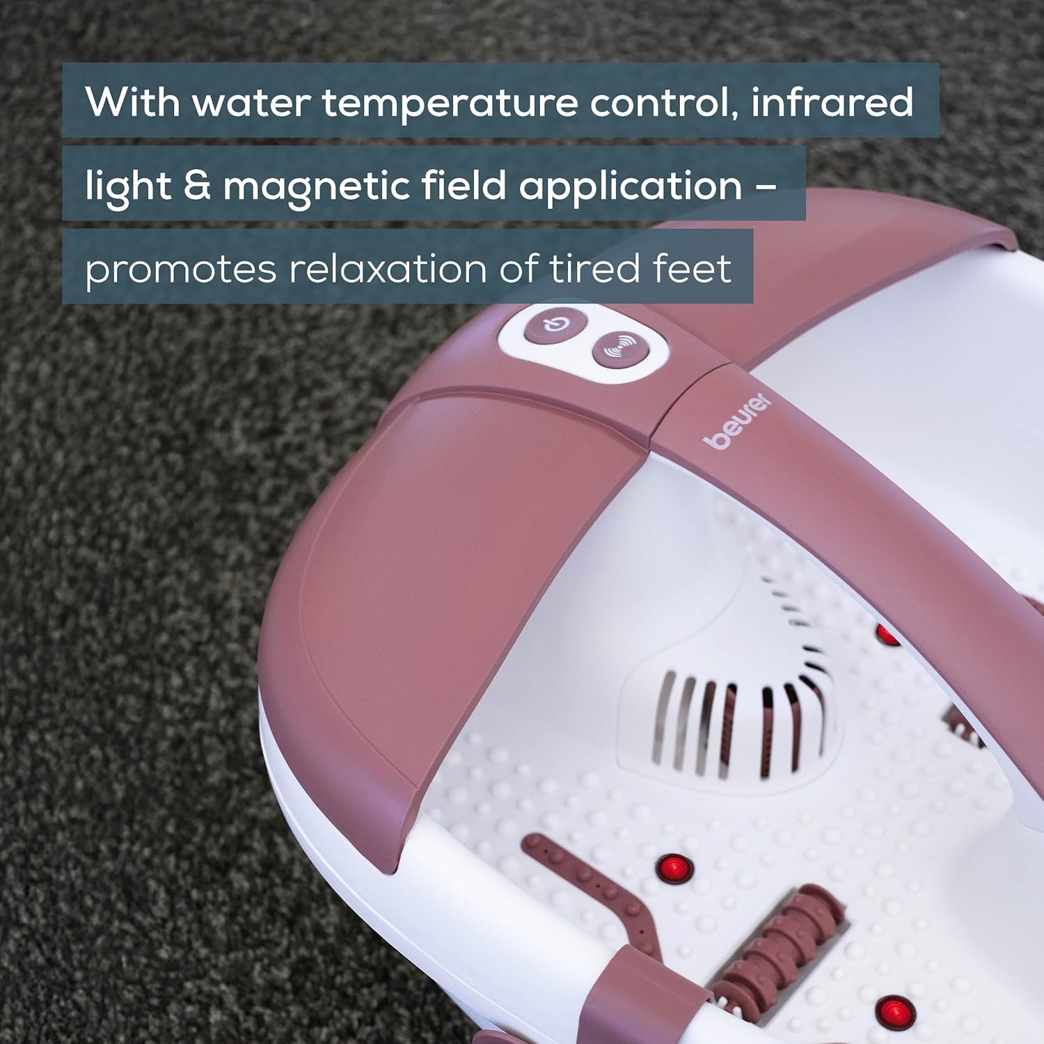 Foot Spa Massager Bubble Vibration Infrared Pedicure Bath