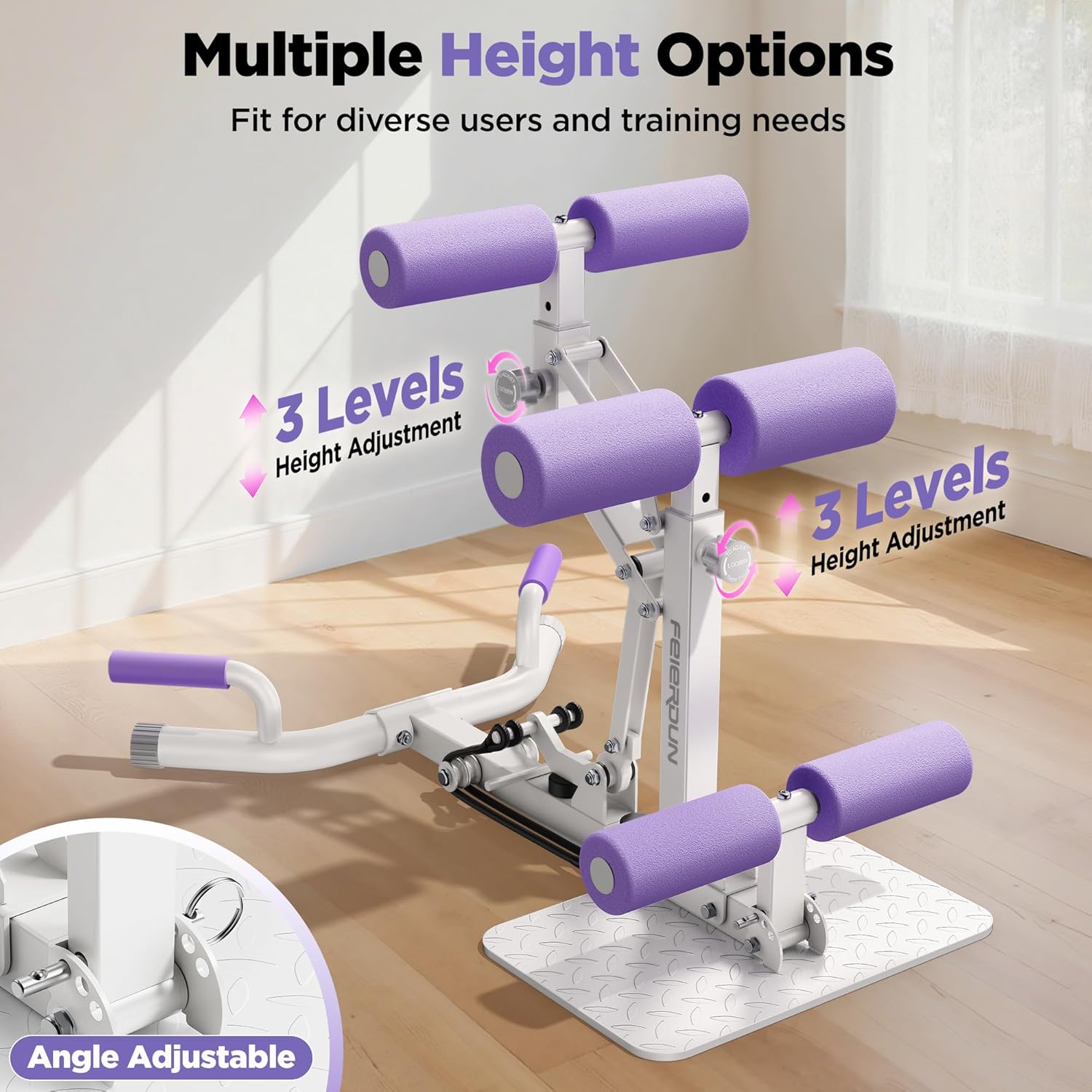 Deep Squat Machine Glute Leg Trainer Adjustable Home Gym