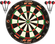 Sisal Dart Board Set Steel Tip Darts Thin Wire High Scoring