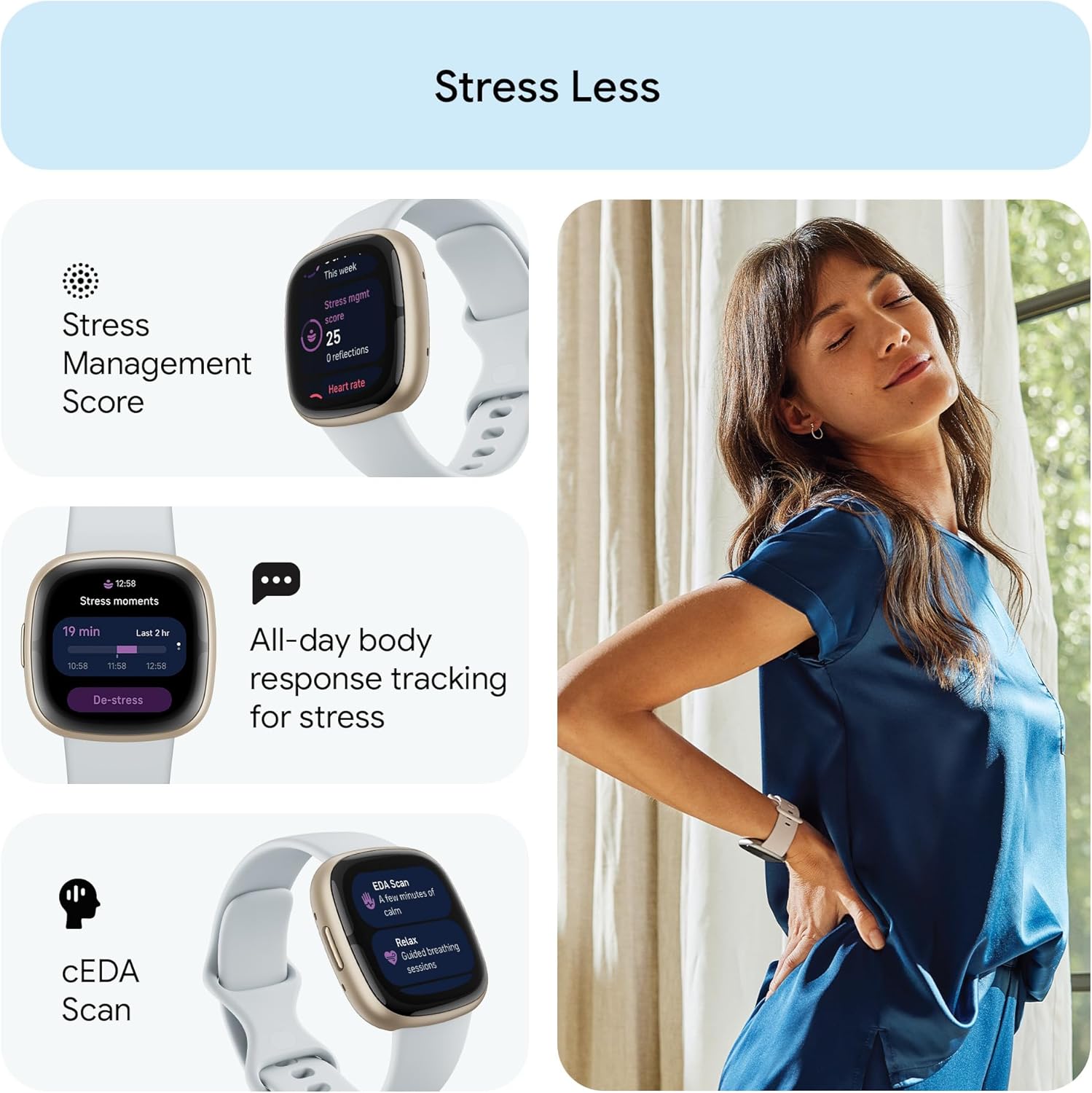 Advanced Health Smart Watch GPS ECG Sleep Stress