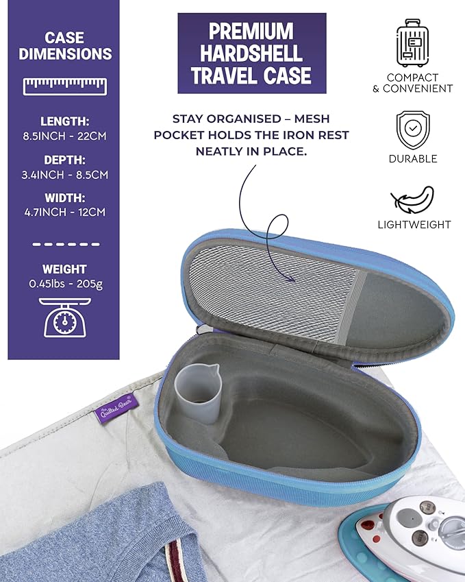 Mini Travel Steam Iron Portable Lightweight Craft Clothes Iron Kit