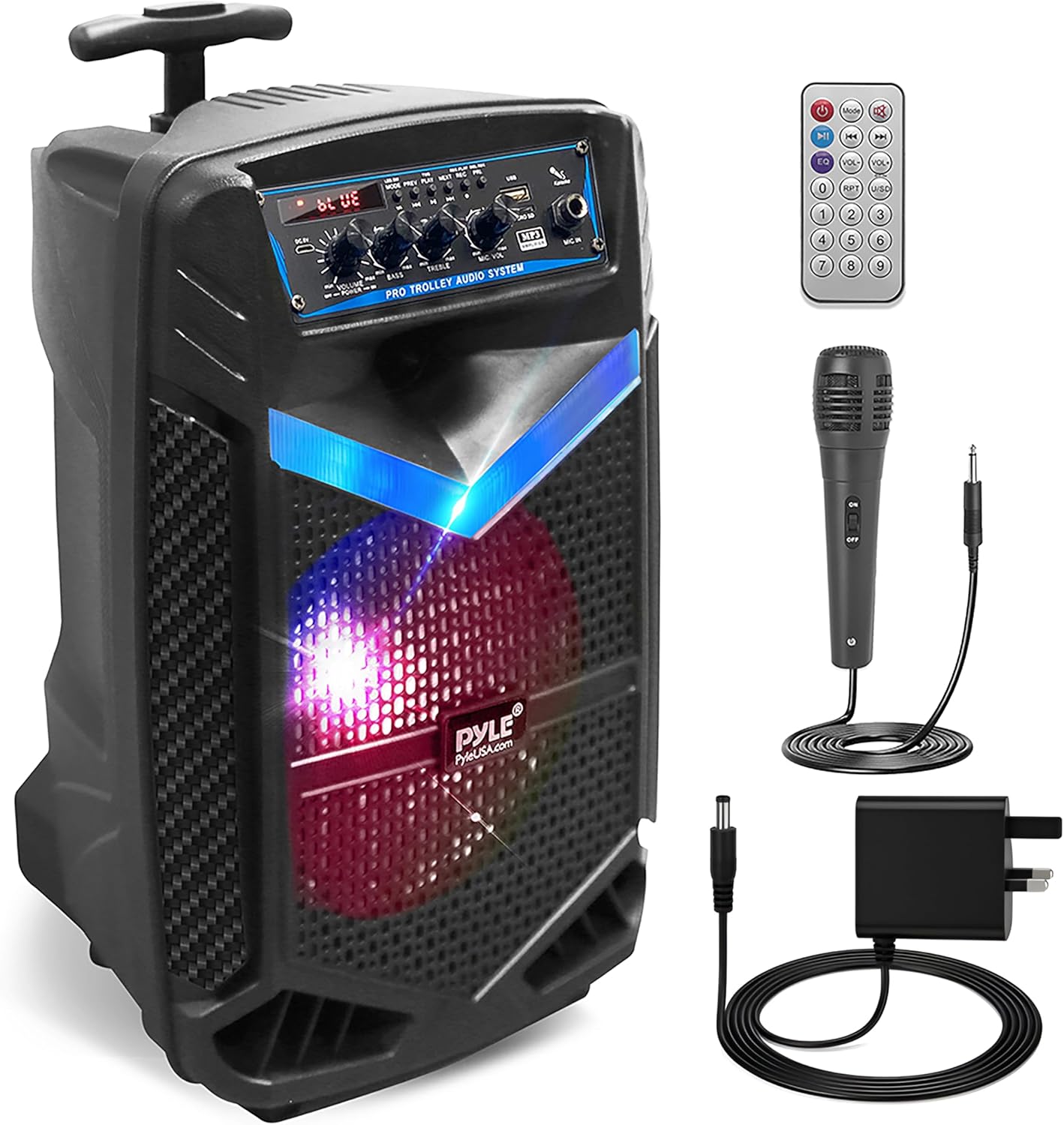 400W Portable PA Speaker Bluetooth Party Karaoke Subwoofer LED