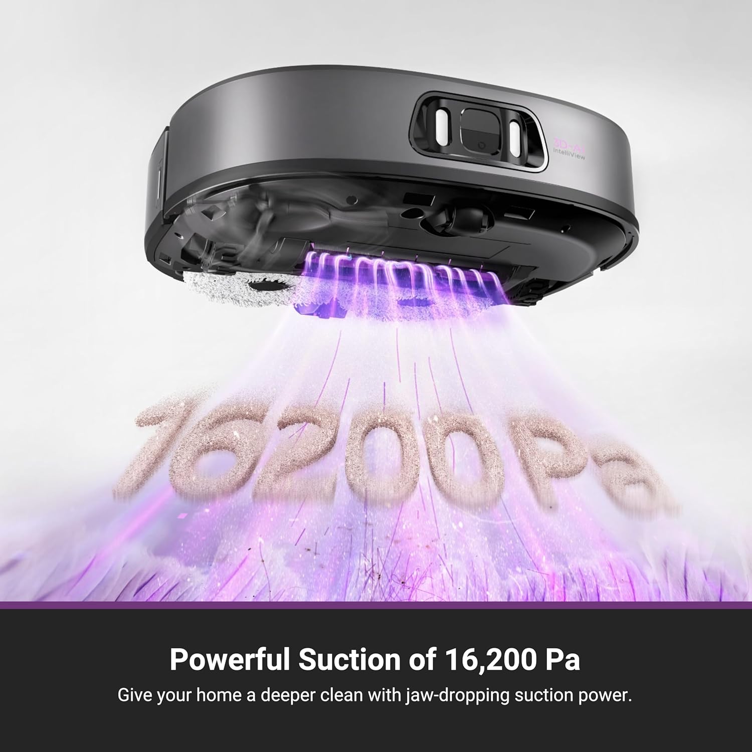 Robot Vacuum Mop 16200Pa Self Clean Auto Wash AI LiDAR Pet Hair