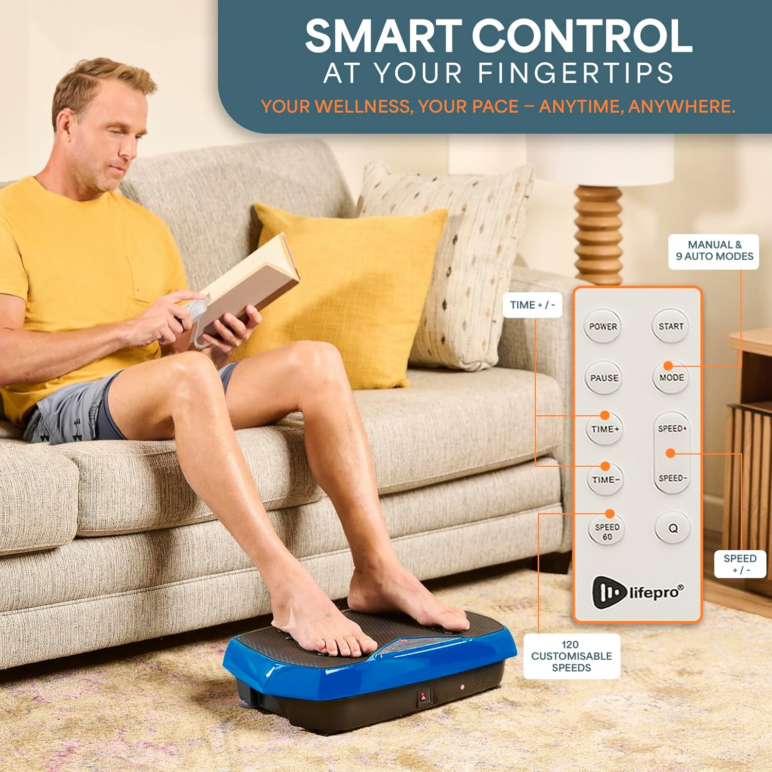 Vibration Plate Exercise Machine Acupressure Fitness Platform