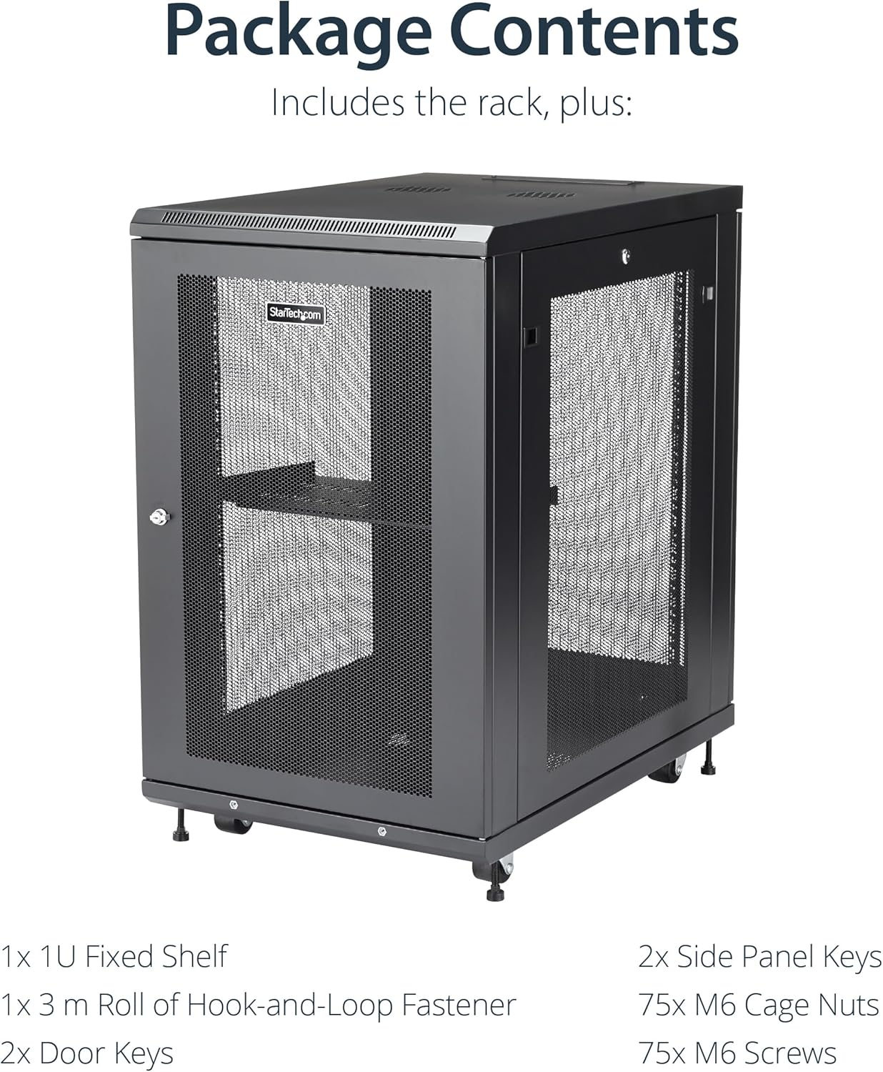 18U Enterprise Server Rack Cabinet 4 Post Enclosed