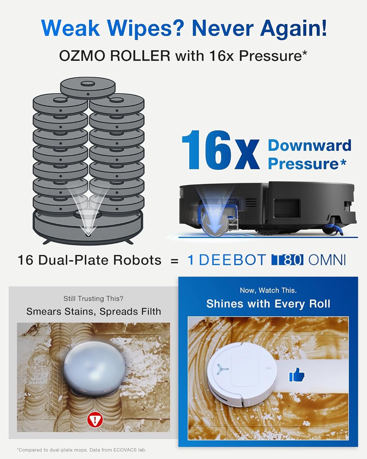 Robot Vacuum Mop Self Empty 18000Pa LiDAR Hot Wash Smart Clean