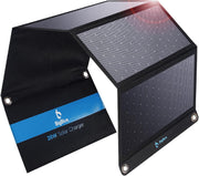 28W Foldable Solar Charger 3 USB Ports Waterproof Fast Charge