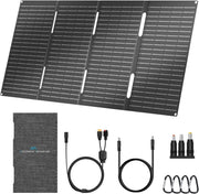 60W Foldable Solar Panel Charger Portable USB C USB A Camping Power