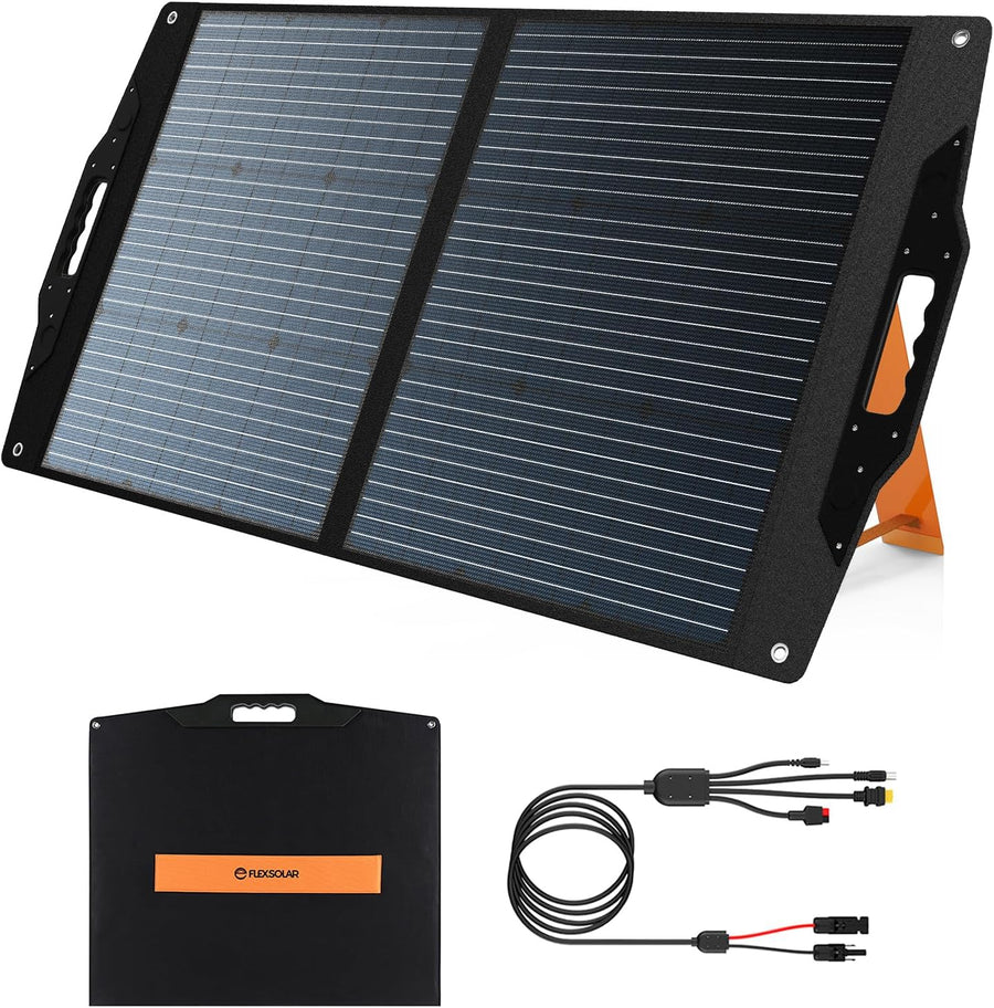 100W Foldable Solar Panel USB C DC Portable Charger Camping