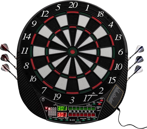 Electronic Dartboard Soft Tip 28 Games 16 Players 4 Sets Darts