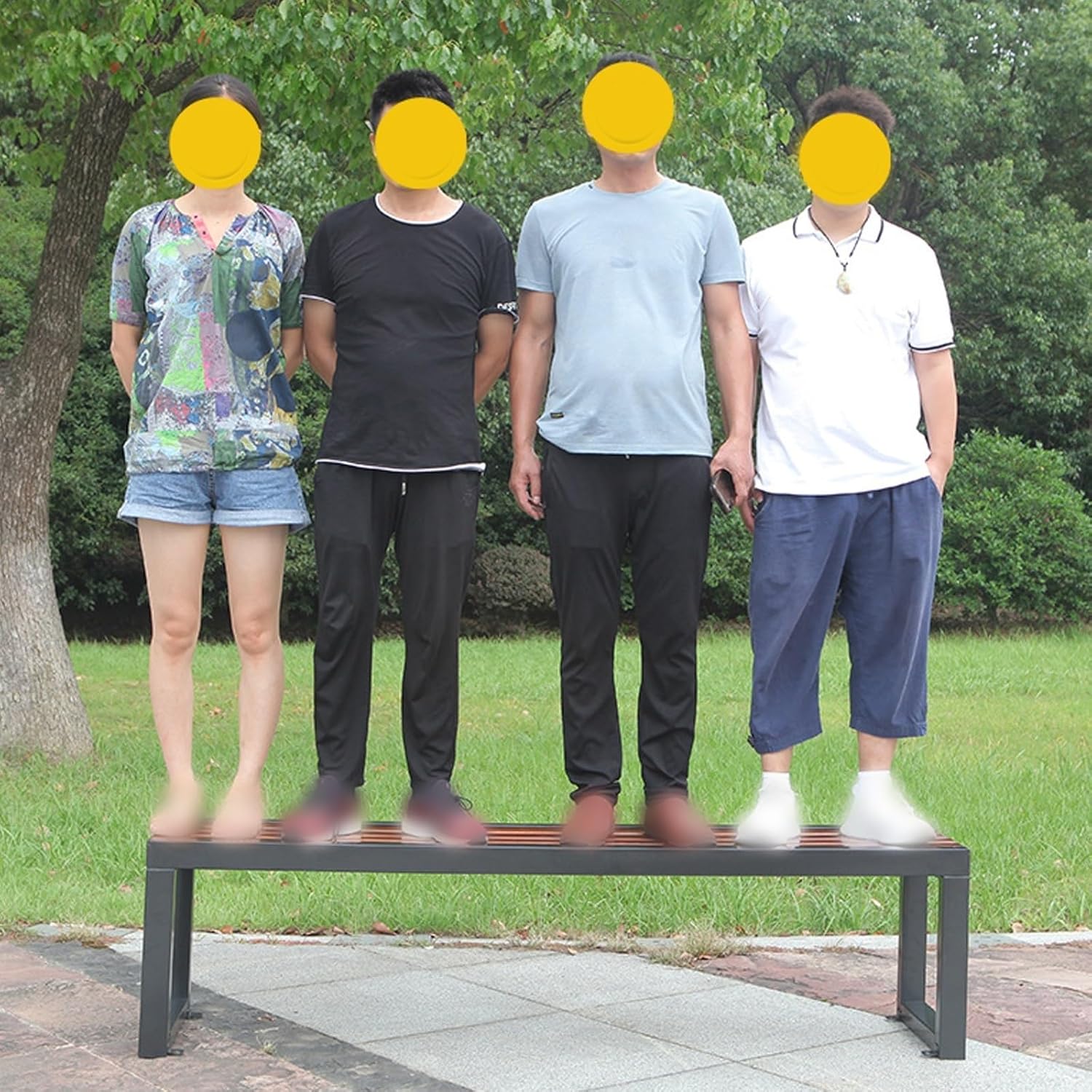 100cm Weatherproof Garden Bench Outdoor Patio Park Seat