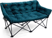 Double Camping Chair 400KG Heavy Duty Folding Sofa Green