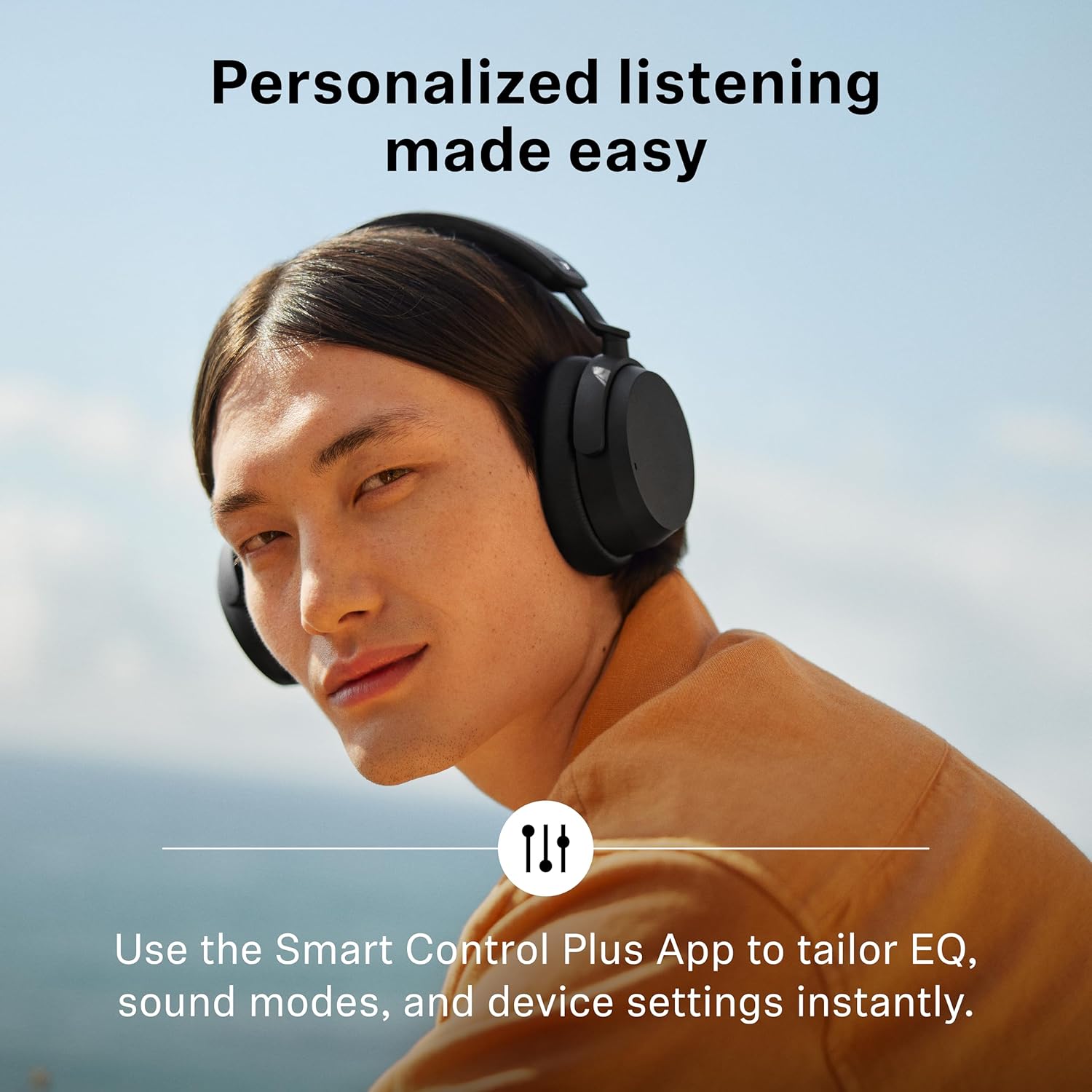 Wireless ANC Over Ear Headphones 50H Battery HD Stereo Sound