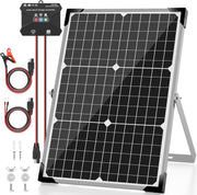 30W Solar Panel Kit 12V MPPT Battery Charger RV Boat