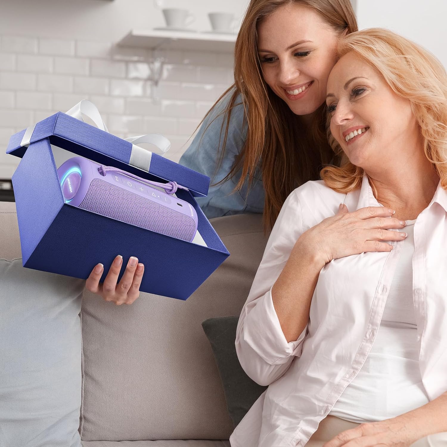 Bluetooth Speaker 36W Portable Bass Waterproof IPX7 RGB 16H