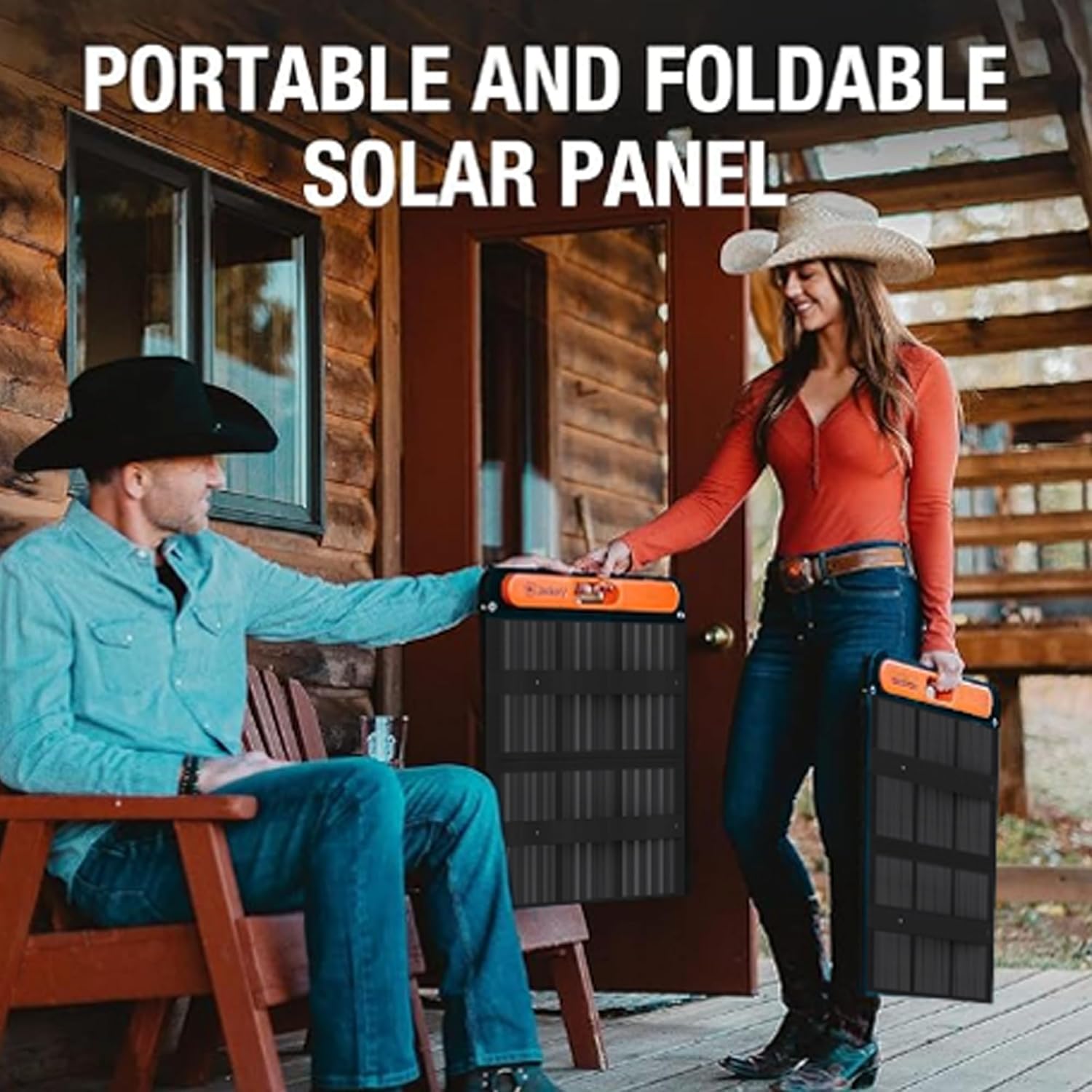 100W Portable Solar Panel Foldable Charger 5M Cable