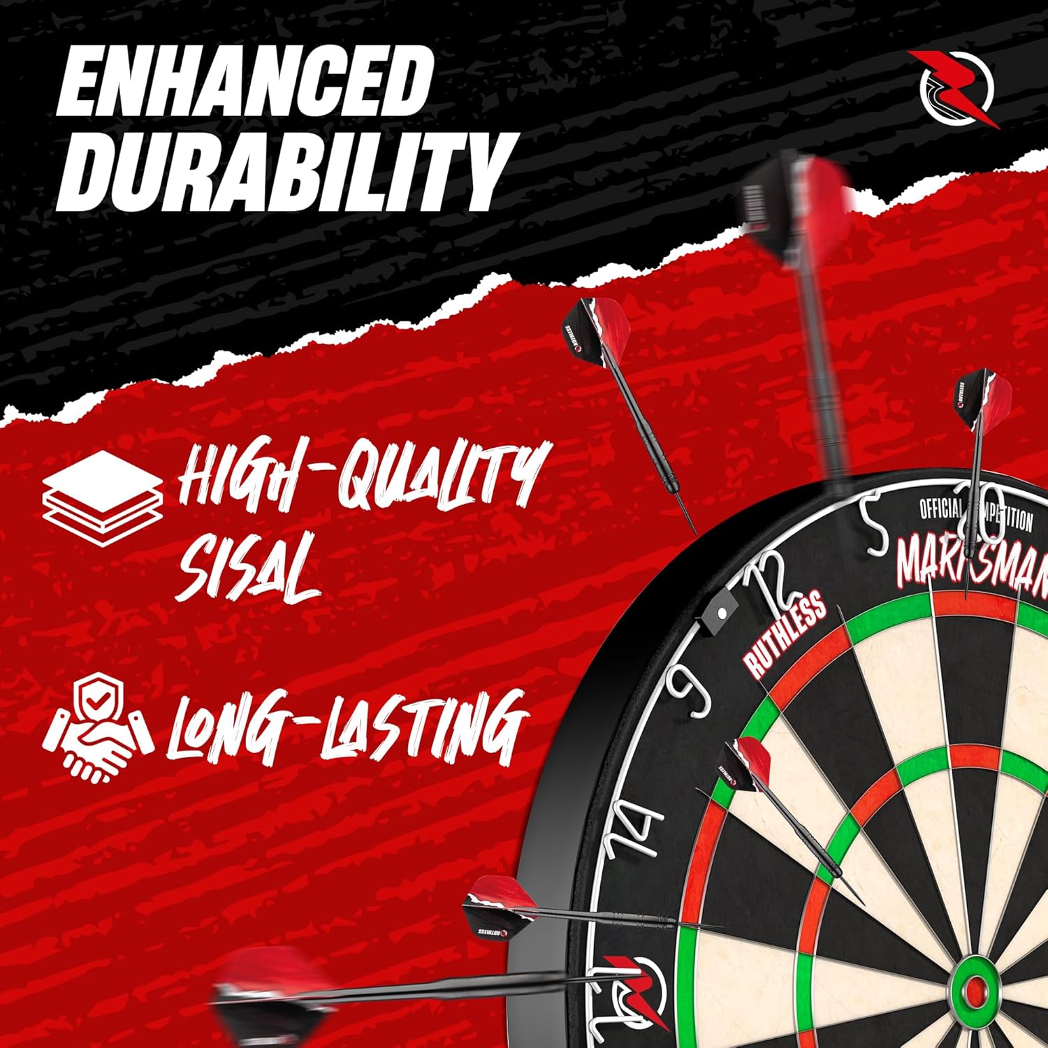 Professional Dart Board Sisal Thin Wire Steel Tip High Scoring