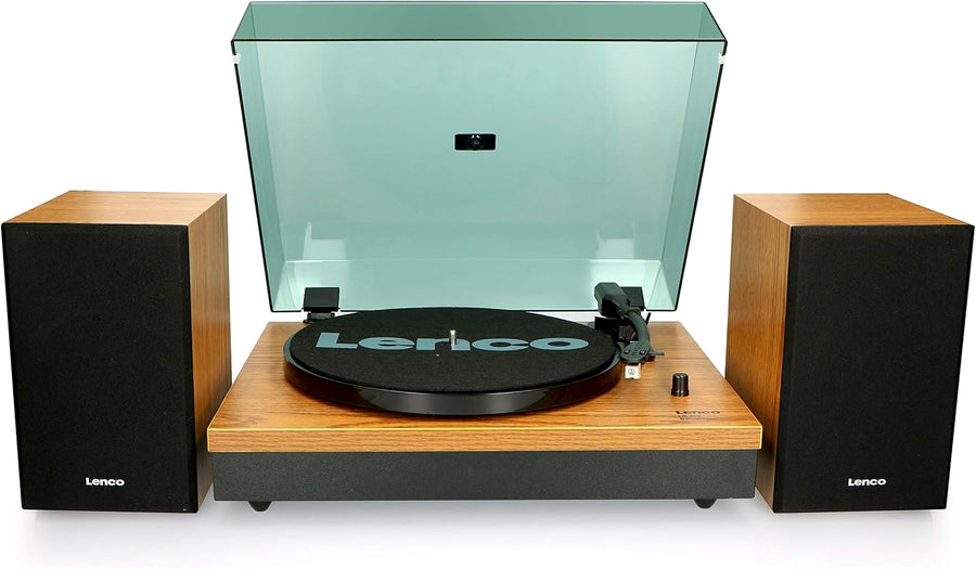 Bluetooth Record Player 2 Speed Turntable 20W Speakers Wood
