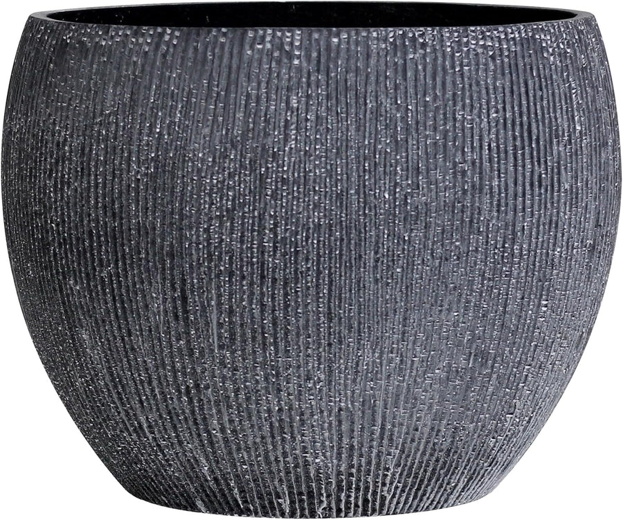 Extra Large Plant Pot 46cm Charcoal Garden Planter Indoor Outdoor