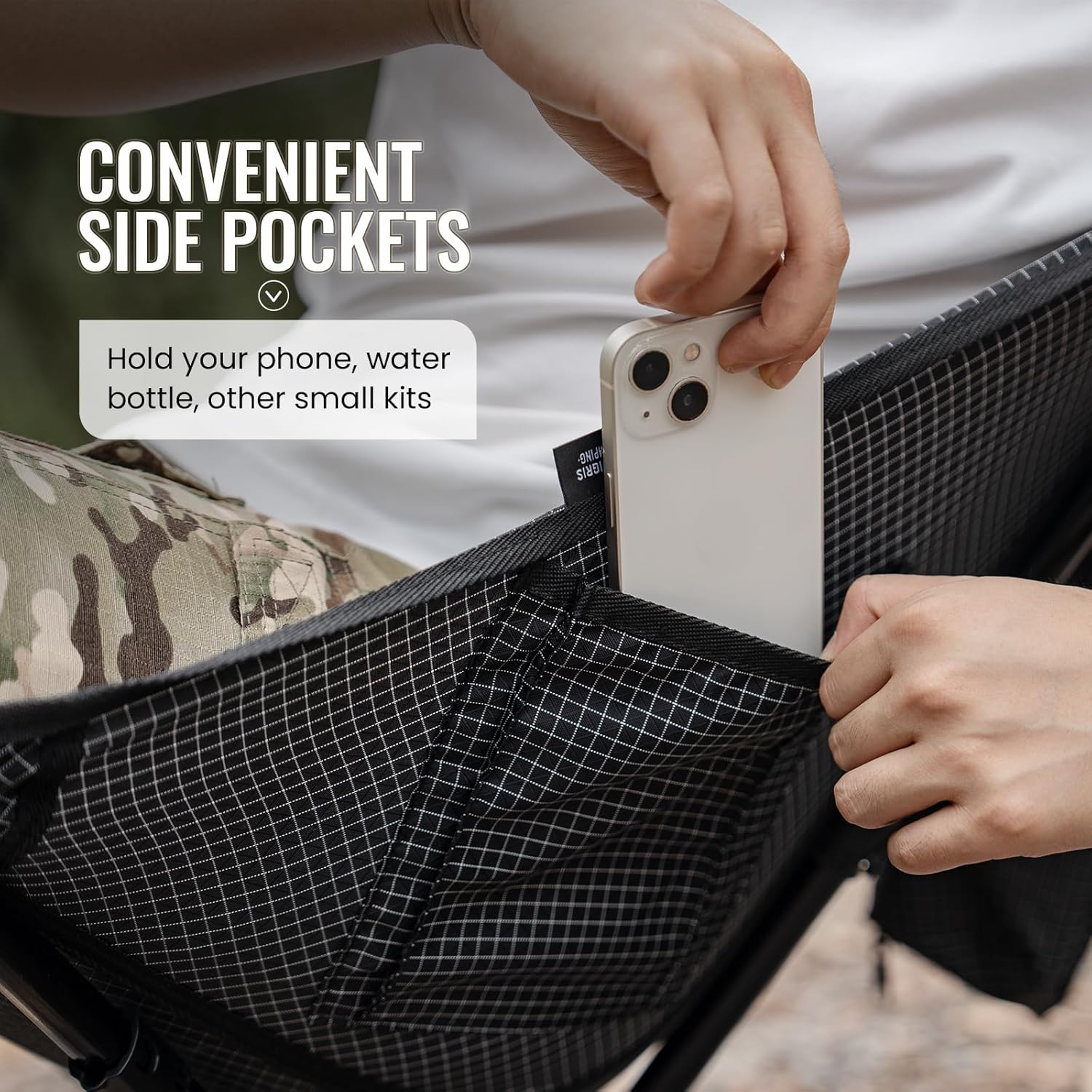 Lightweight Folding Camping Chair Portable Backpack Seat