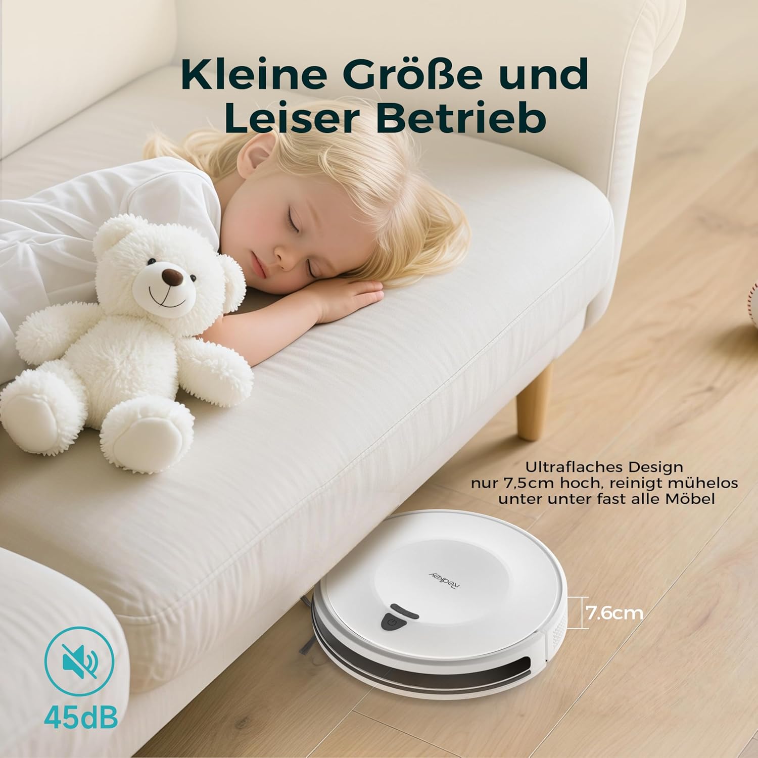 Robot Vacuum Cleaner 3800Pa Smart App Remote Pet Hair Auto Charge