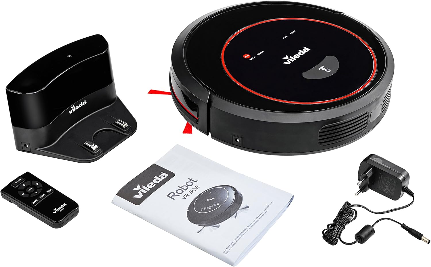Robot Vacuum Cleaner Self Charging HEPA Filter Quiet Smart Carpet