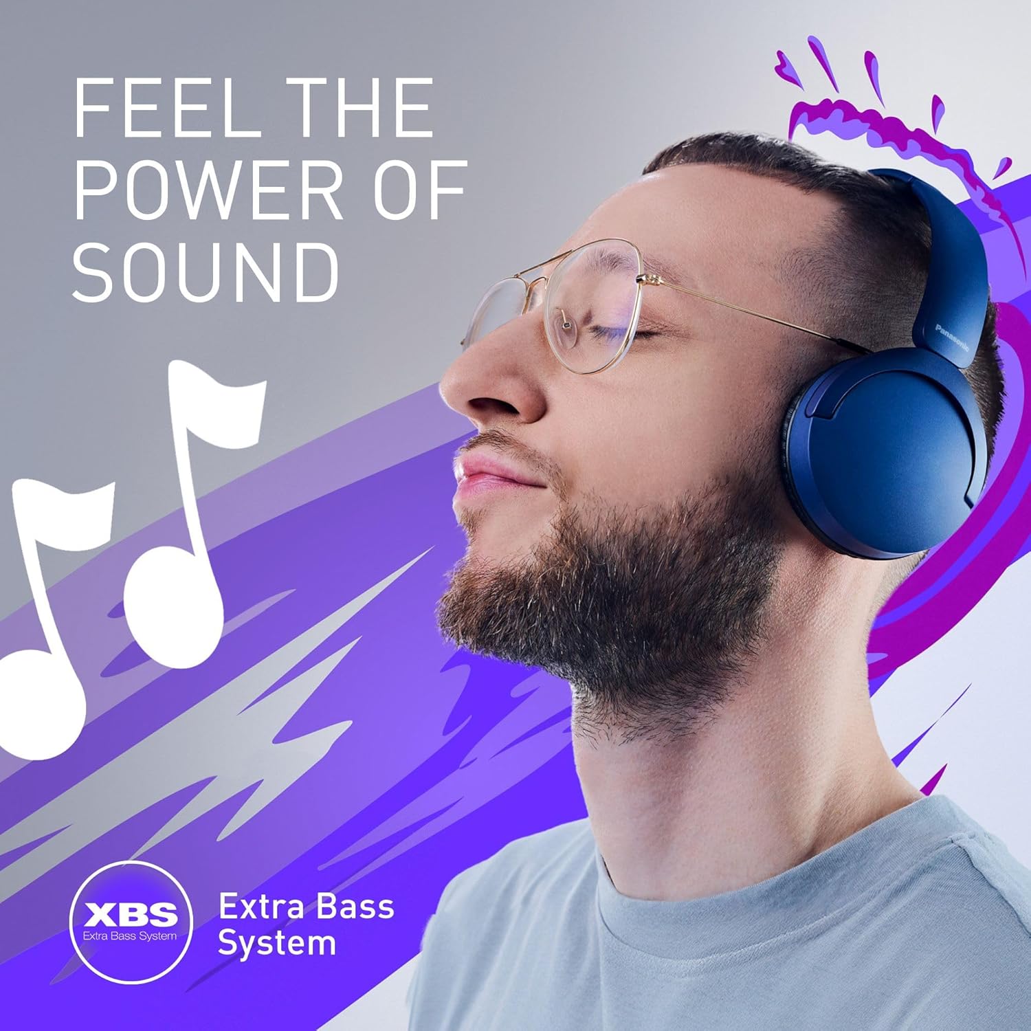 Wireless On Ear Bluetooth Headphones 72H Playtime Mic Multipoint
