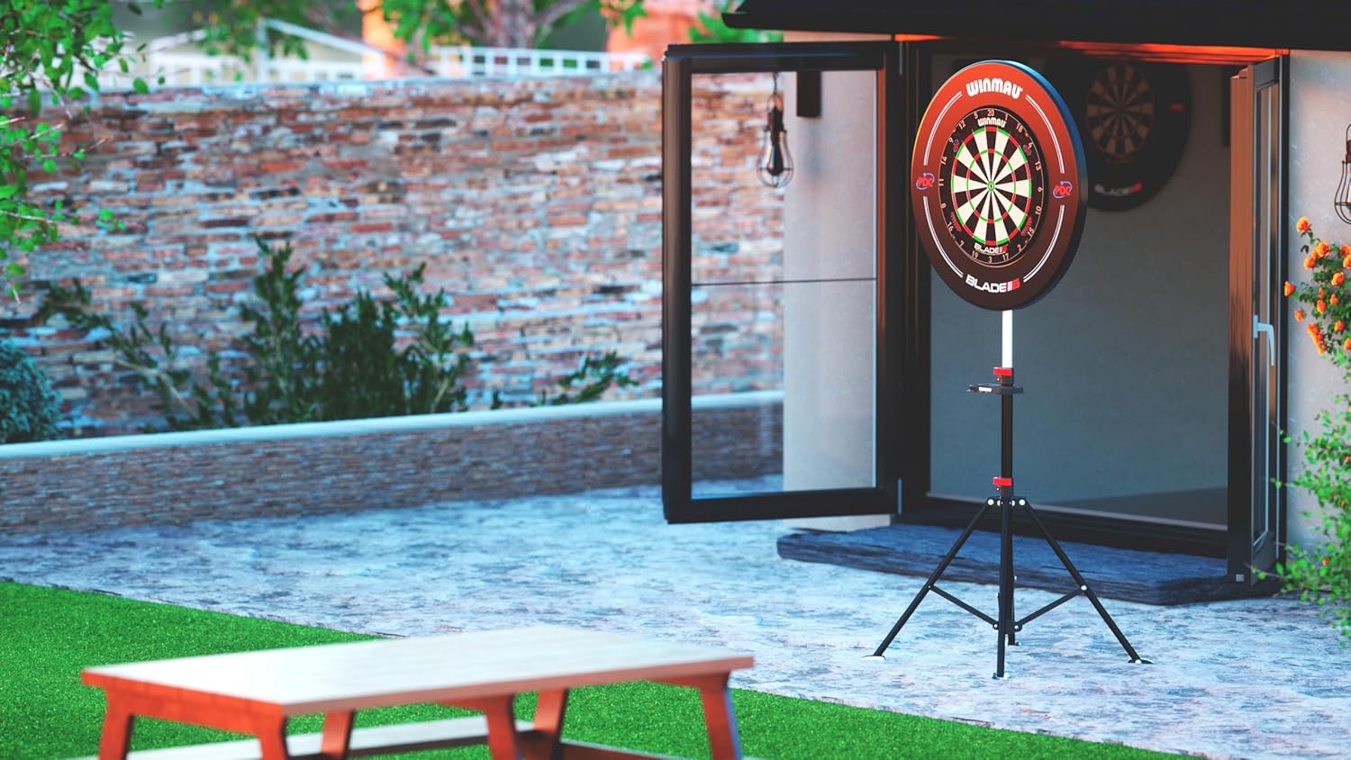 Dart Board Stand Tripod Portable Adjustable Free Standing Mount