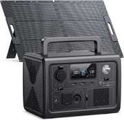 600W Portable Power Station 268Wh Solar Generator w 100W Panel