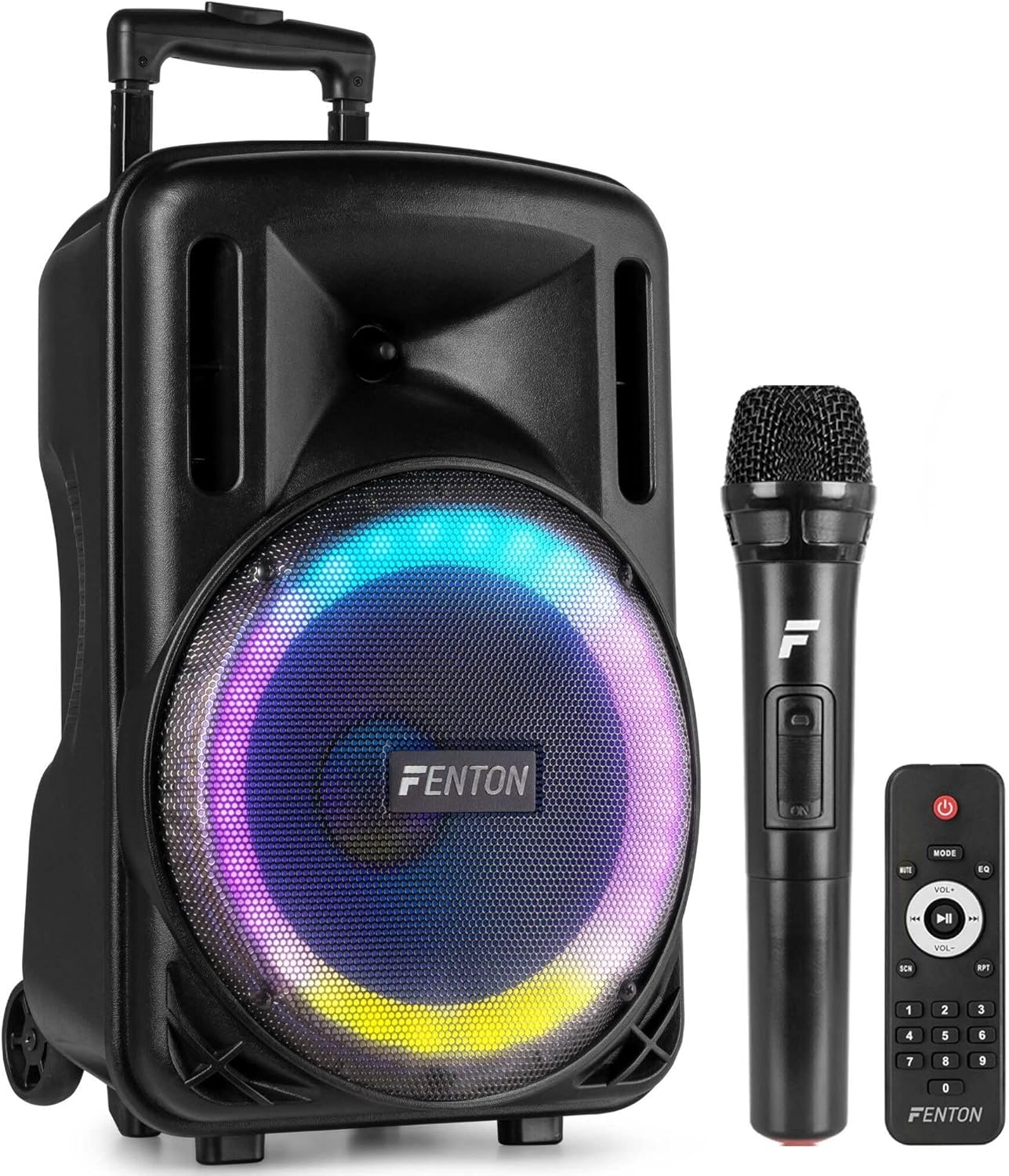 Portable PA Speaker 450W 10 Inch Bluetooth LED Wireless Mic