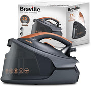 2400W Steam Generator Iron 6.5 Bar Pressure 1.5L Tank Ceramic Soleplate