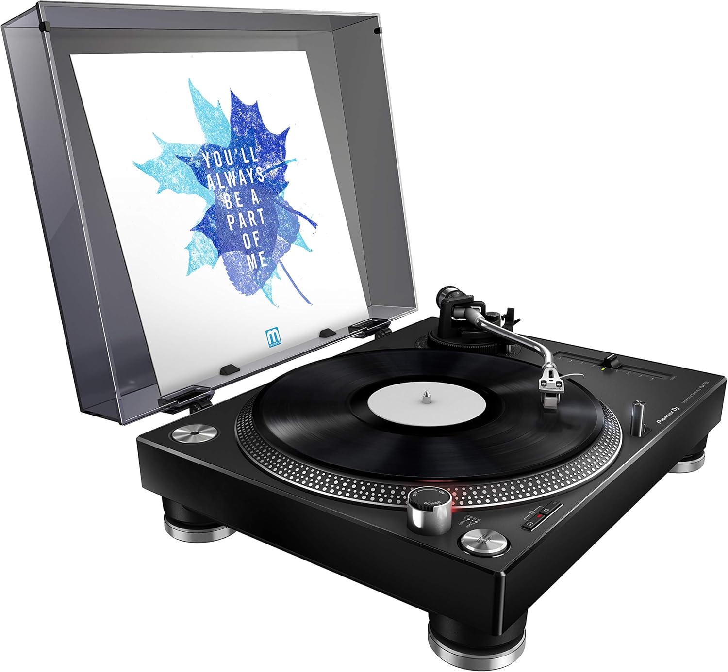 Direct Drive DJ Turntable USB Recording, Scratch & Mix, Black