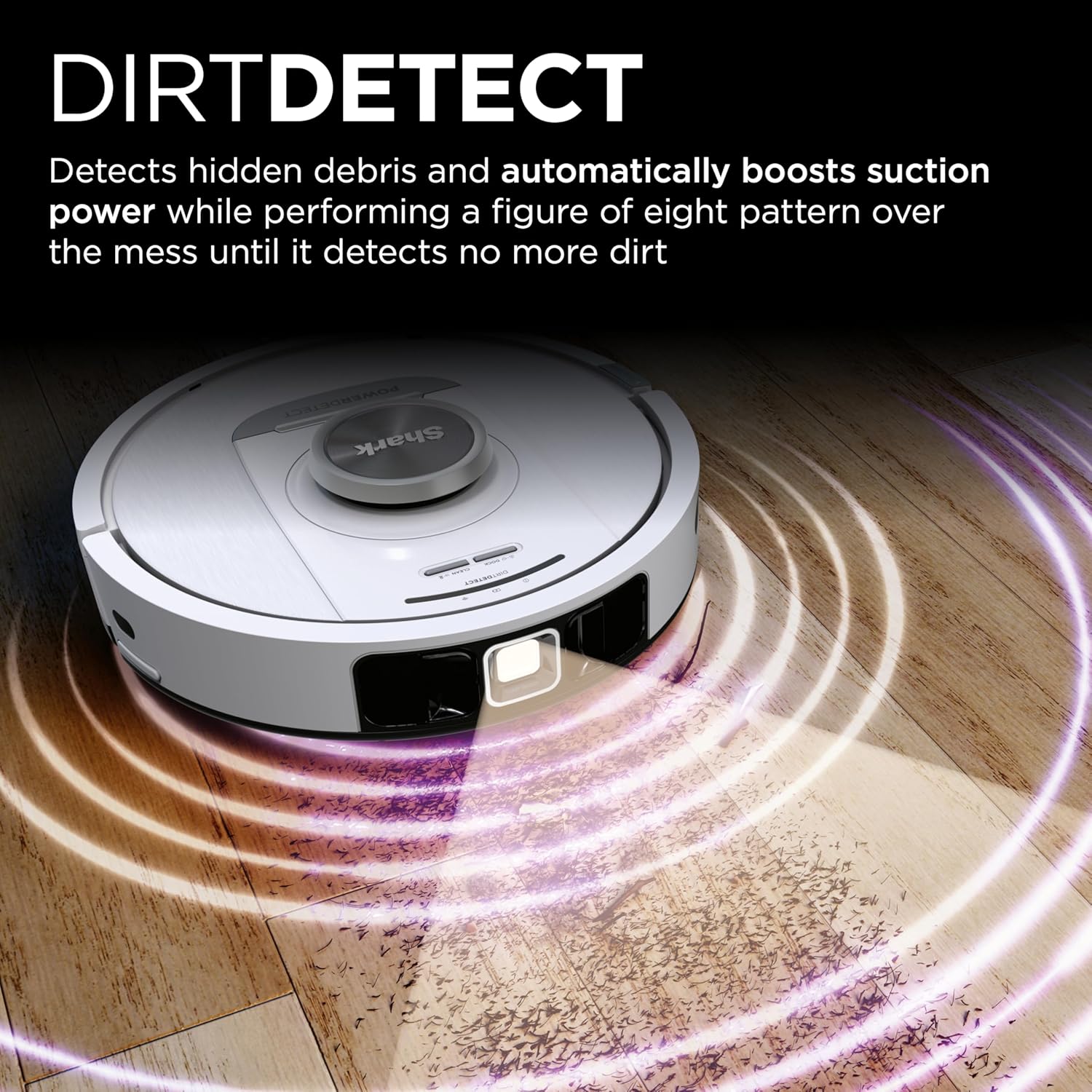Robot Vacuum Self Empty LiDAR Smart Detect Pet Hair WiFi White