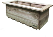 Extra Large Wooden Trough Planter Pressure Treated Garden Box