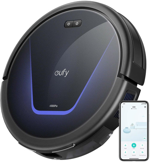 Robot Vacuum 4000Pa Pet Hair Cleaner Slim Quiet Smart